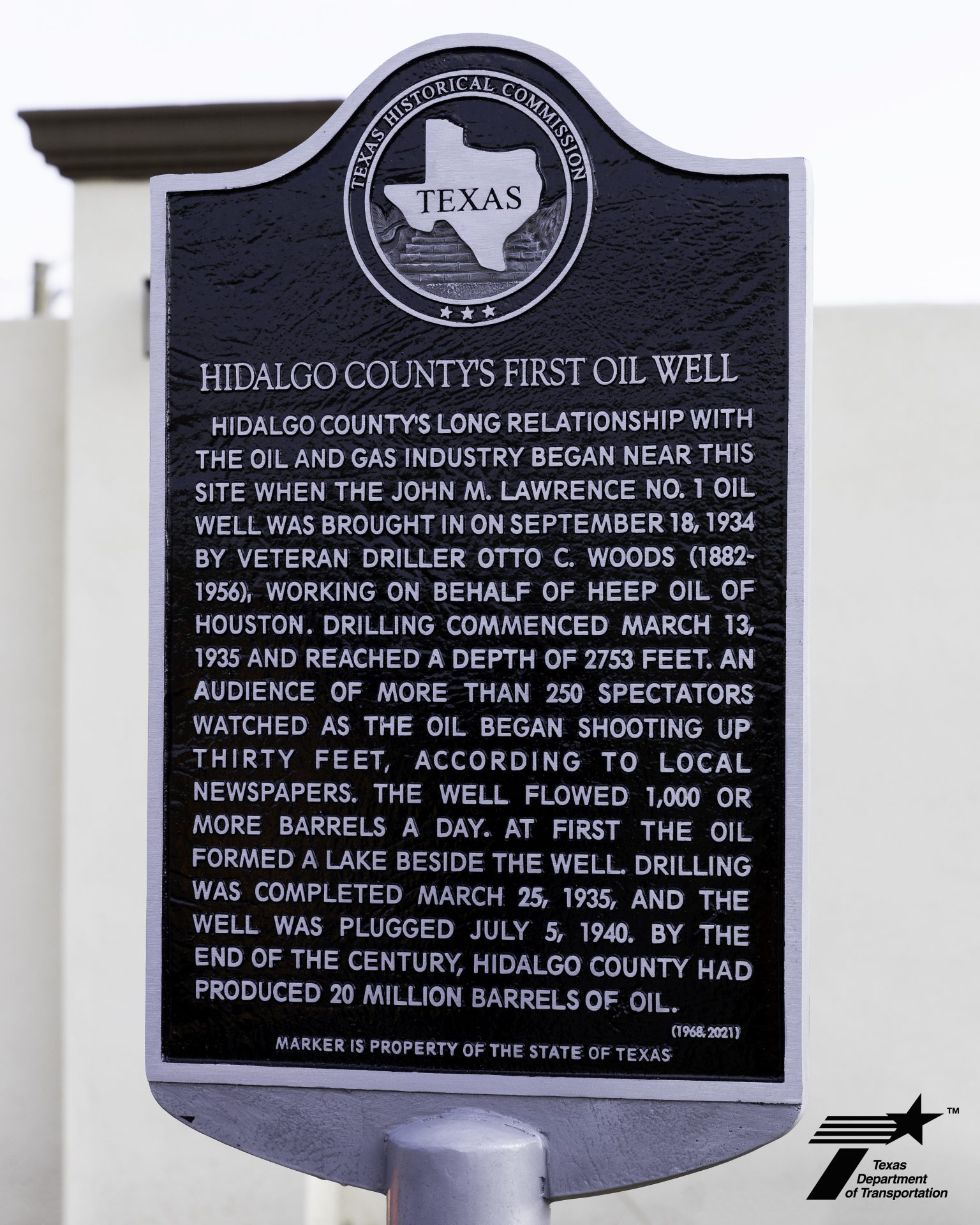First Oil Well Historical Marker
